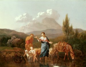 ストリームで神聖な家族 作： Karel Dujardin
