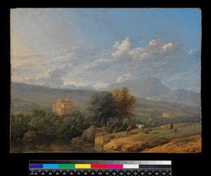 1678年以前のイタリアの風景 作： Karel Dujardin