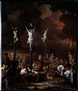 カルバリーの絵 カレル・デュジャルダン（1621-1678）（ec.holl.） 1661年 日の丸0.97x0.84m