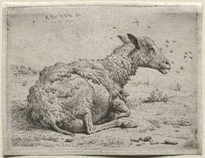 羊とハエ。 作： Karel Dujardin