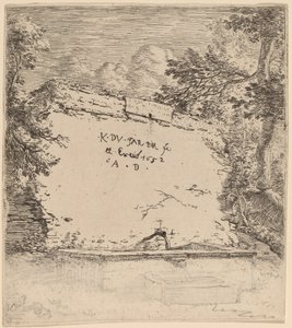 噴水のあるタイトル ページ 作： Karel Dujardin