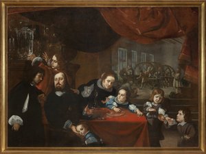 ディオニシオ・ミゼローニ（1607-1661）とその家族 作： Karel Škréta