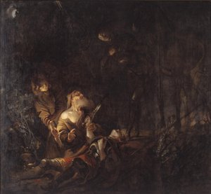 スヴェン王子の遺体が発見される 作： Karel van III Mander
