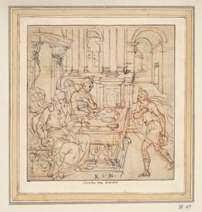 両親に別れを告げる放蕩息子[?] 作： Karel van Mander I