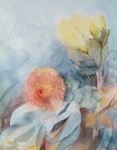 南アフリカプロテア 作： Karen Armitage