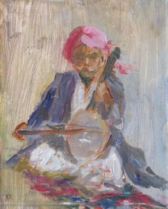 シタール奏者、2001 作： Karen Armitage