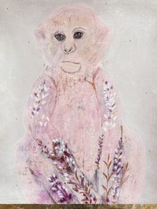 幻想的な猿の肖像画 作： 
