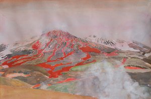 激しい火山噴火