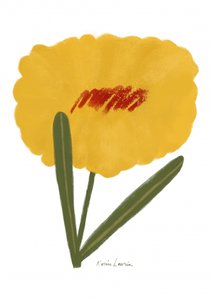 シンプルな黄色い花
