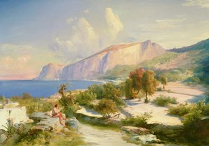 マリーナグランデ、カプリ、1829年頃 作： Carl Blechen