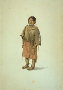ブラックフィートの女の子 作： Karl Bodmer