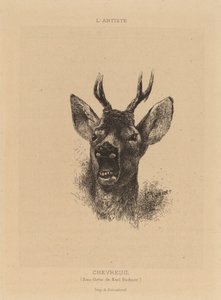 鹿です。 作： Karl Bodmer