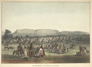 ピエカンインディアンの野営地、パブ。 1842
