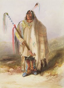 Pehriska-Ruhpa（ヒダサ族の戦士 作： Karl Bodmer
