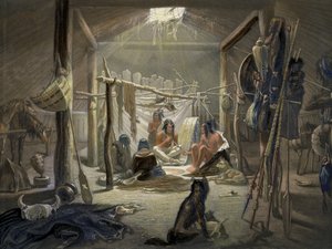 ナルダンデスマドリルによって刻まれた、1844色のアクアチントの詳細103103848 作： Karl Bodmer