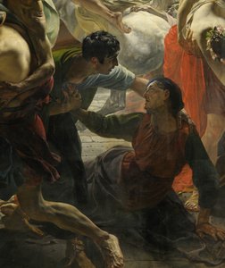ポンペイ最後の日の詳細（カール・ブリューロフ、1833年、ロシア美術館） 作： Karl Pavlovich Bryullov
