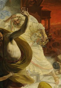 ポンペイ最後の日の詳細（カール・ブリューロフ、1833年、ロシア美術館） 作： Karl Pavlovich Bryullov