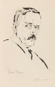 トーマス・マンの肖像 1875～1955 年、1924 年。 作： Karl Dannemann