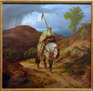 家に帰る十字軍 作： Carl Friedrich Lessing