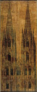Köln. Dom. Aufriss der Westfassade