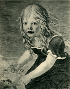 1816年、1943年、海岸で芸術家の娘マリーの肖像。