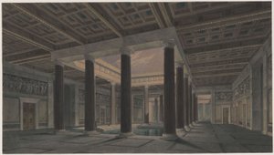 クリミアのオリアンダ宮殿。古代風の設計。大アトリウム 作： カール・フリードリッヒ・シンケル