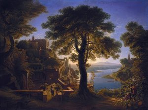 ストリームでロックされています。 1820 作： Karl Friedrich Schinkel
