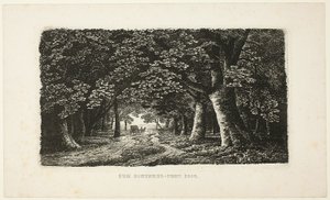 コーチ付きの林道 作： Karl Friedrich Schinkel