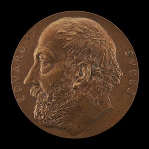 エドアルド・スース（1831-1914）地質学者［裏面］、1897年 作： Karl Gindra