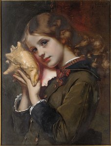 海の音、1879 作： Karl Gussow