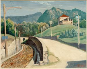 グラウビュンデン州カペラ周辺の風景 作： 