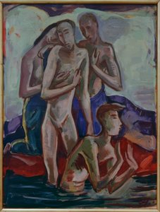 ヨルダン川での洗礼 作： Karl Hofer