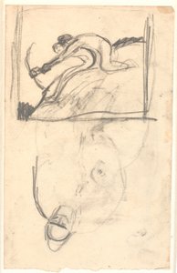 絵「ヘッズとロキ」の下書き、また（上下逆）フィギュア構成のヒント