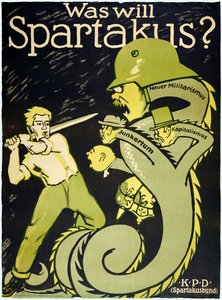 ドイツ革命1918-1919 スパルタクス同盟（スパルタクスブント） 作： Karl Jakob Hirsch