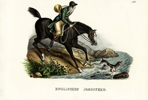 イギリスのハンターホース、1824年 作： Karl Joseph Brodtmann