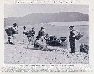 カッラーグやコラクルを使うドネガルのフィッシャーフォーク（モノクロ写真 作： Karl Karlovich Piratsky