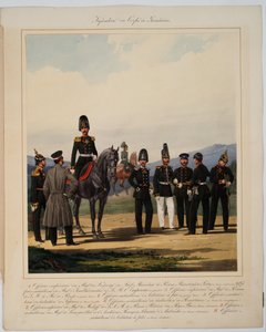 1867年のロシア帝国グレナディア軍団の歩兵 作： Karl Karlovich Piratsky