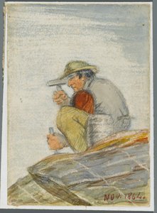 ストーンワーカー、1864年（ブラックメディアアンダードローでトイレ） 作： Karl L.H. Mueller