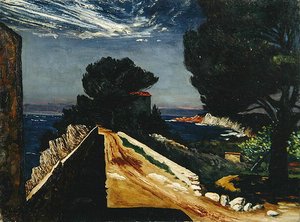 崖の道（油彩・キャンバス） 作： Karl Leyhausen