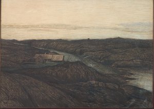 ブーフスレンの海岸風景 作： Karl Nordström