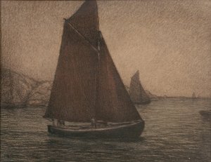 網漁船 作： Karl Nordström