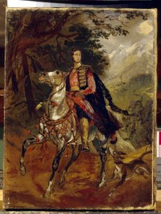 アナトール・ニコライエヴィチ・デミドフ伯爵（デミドフ）、サン・ドナートの第一王子（1812-1870）の肖像画。 Karl Pavlovich Briullov (Bryullov) (1799-1852) による絵画、キャンバスに油彩、1831 年頃。 ロシア美術 作： Karl Pavlovich Bryullov