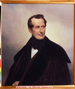 「Portrait du tsomte Vladimir Musin-Pushkin (Musin Pushkin) (1798-1854)」Peinture de Karl Bryulov (Bryulov) (1799-1852) 1838 州立美術館、ヤロスラヴリ 作： Karl Pavlovich Bryullov