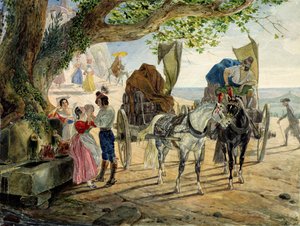 1830〜1833年のアルバーノのフェテ。 作： Karl Pavlovich Bryullov