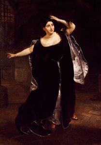 Giuditta Pasta (1797-1865) イタリアのソプラノ歌手、ガエターノ・ドニゼッティのオペラ「アンナ・ボレーナ」の狂乱の場面 作： Karl Pavlovich Bryullov