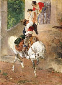 ローマの羊飼いの家、1851-1852年の帰還。 作： Karl Pavlovich Bryullov