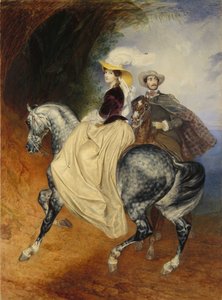 騎手。オイゲニーとエミリームサードの肖像、1849年