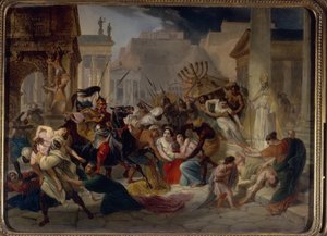 455年のローマの袋、1833-35 作： Karl Pavlovich Bryullov
