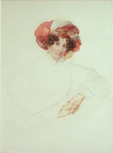 ターバンの女性。伯爵夫人マリアグリゴリエフナラズモフスカヤ1772-1865の肖像、ヴィヤツェムスカヤ、1827-1830年 作： Karl Pavlovich Bryullov