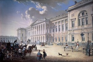 1832年、サンクトペテルブルクの古いマイケル宮殿 作： Karl Petrovich Beggrov